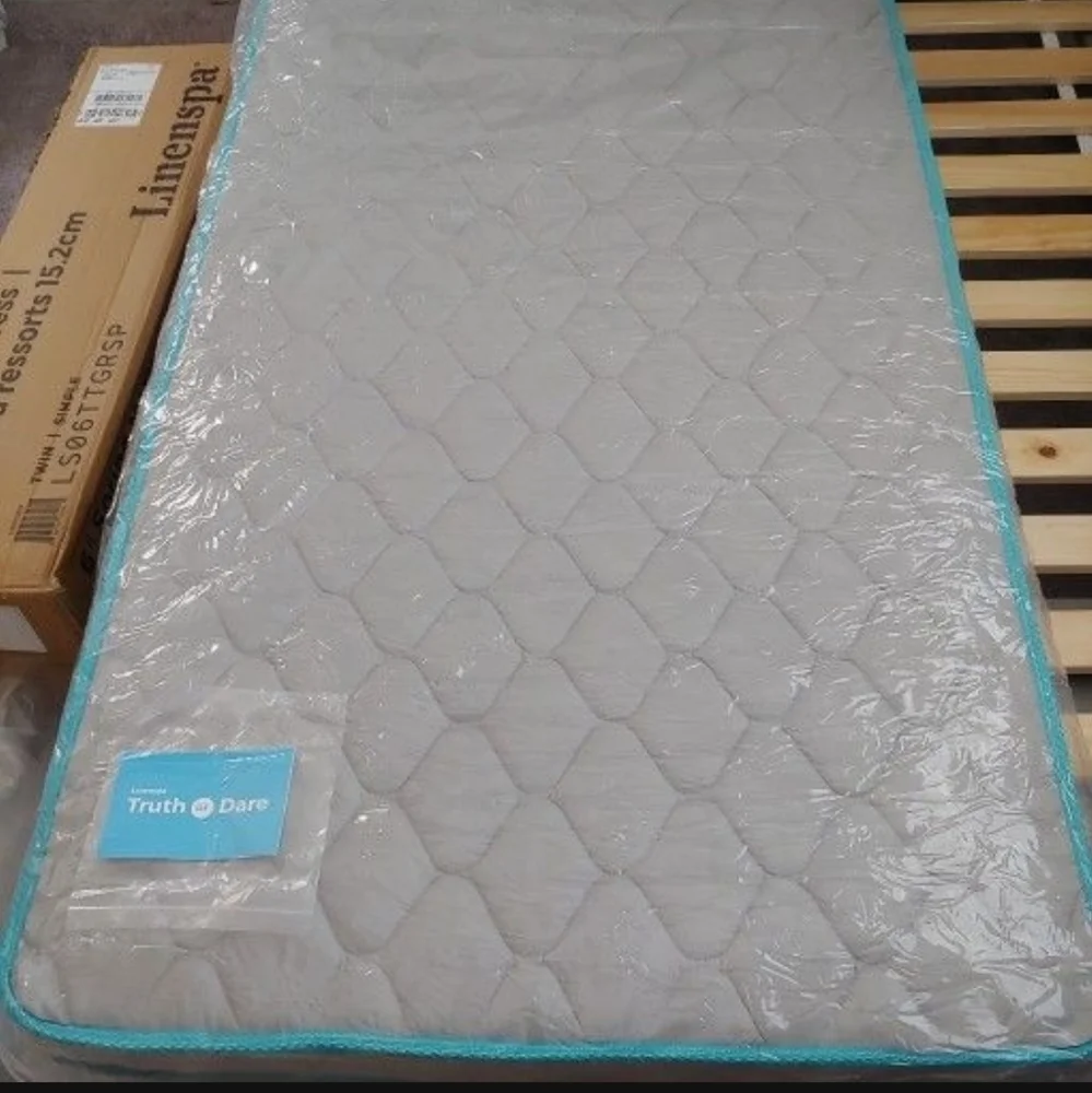 Linenspa 6 Inch Innerspring Twin Mattress with Foam Layer - Firm Feel - CertiPUR